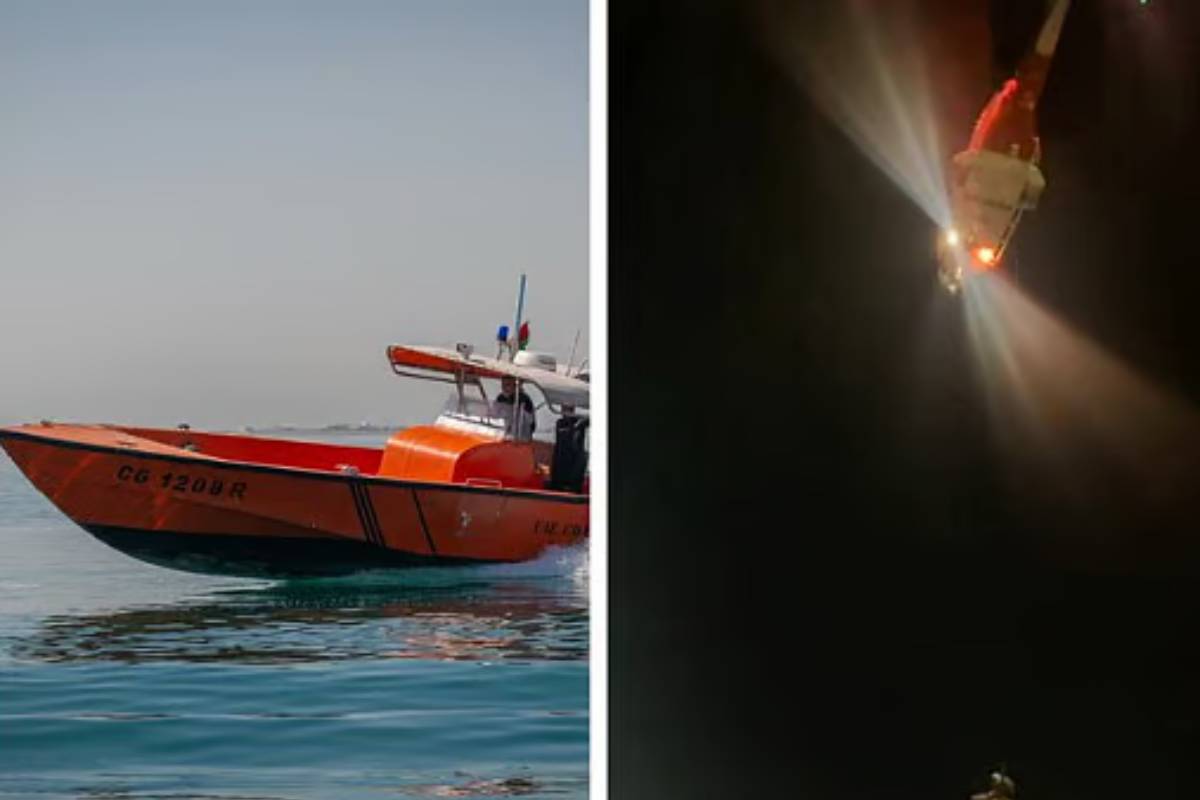 ship catches on fire